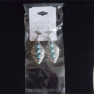 Turquoise Filigree Earrings